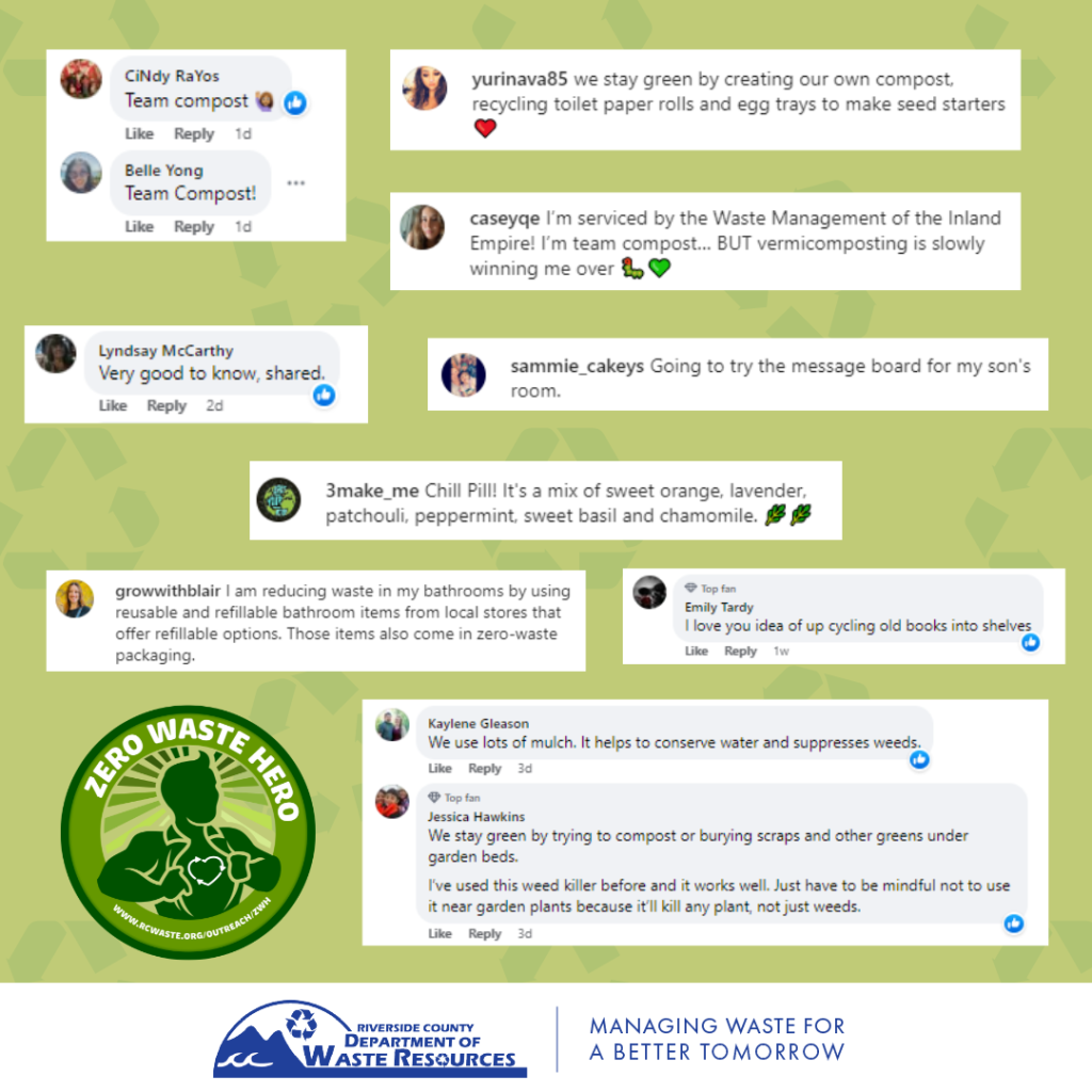 Zero waste hero comments