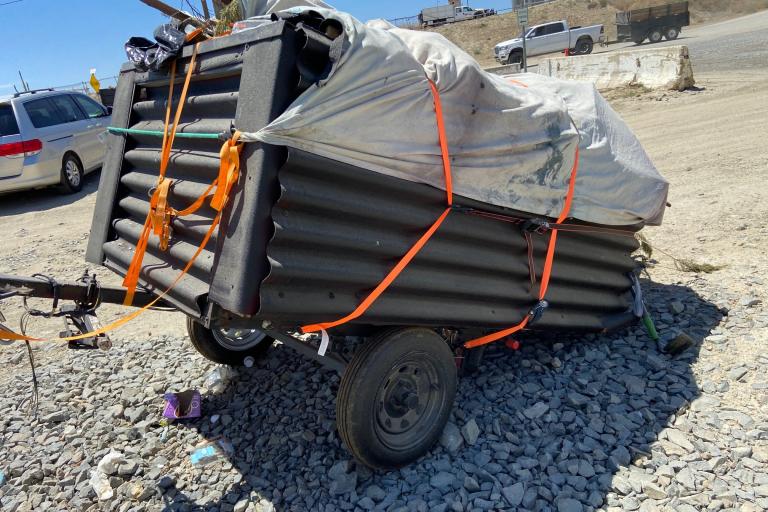 Badlands Landfill abandoned trailer pic 2