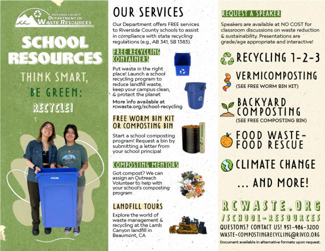 School resources flyer