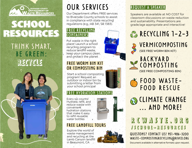 School Resources Flyer 
